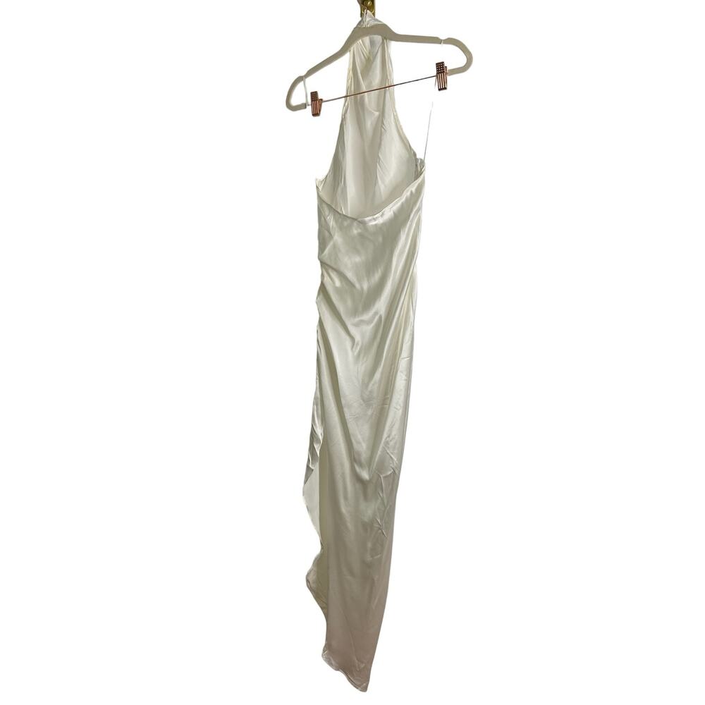 Amanda Uprichard Samba Gown 100% Silk Halter Bridal Formal Party Wedding Prom S - Picture 8 of 10